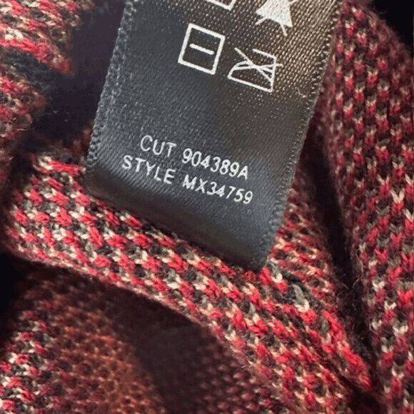 Max Sport Women's Floral Hooded Long Cardigan Sweater Black Combo Size Large NWT - Picture 6 of 8